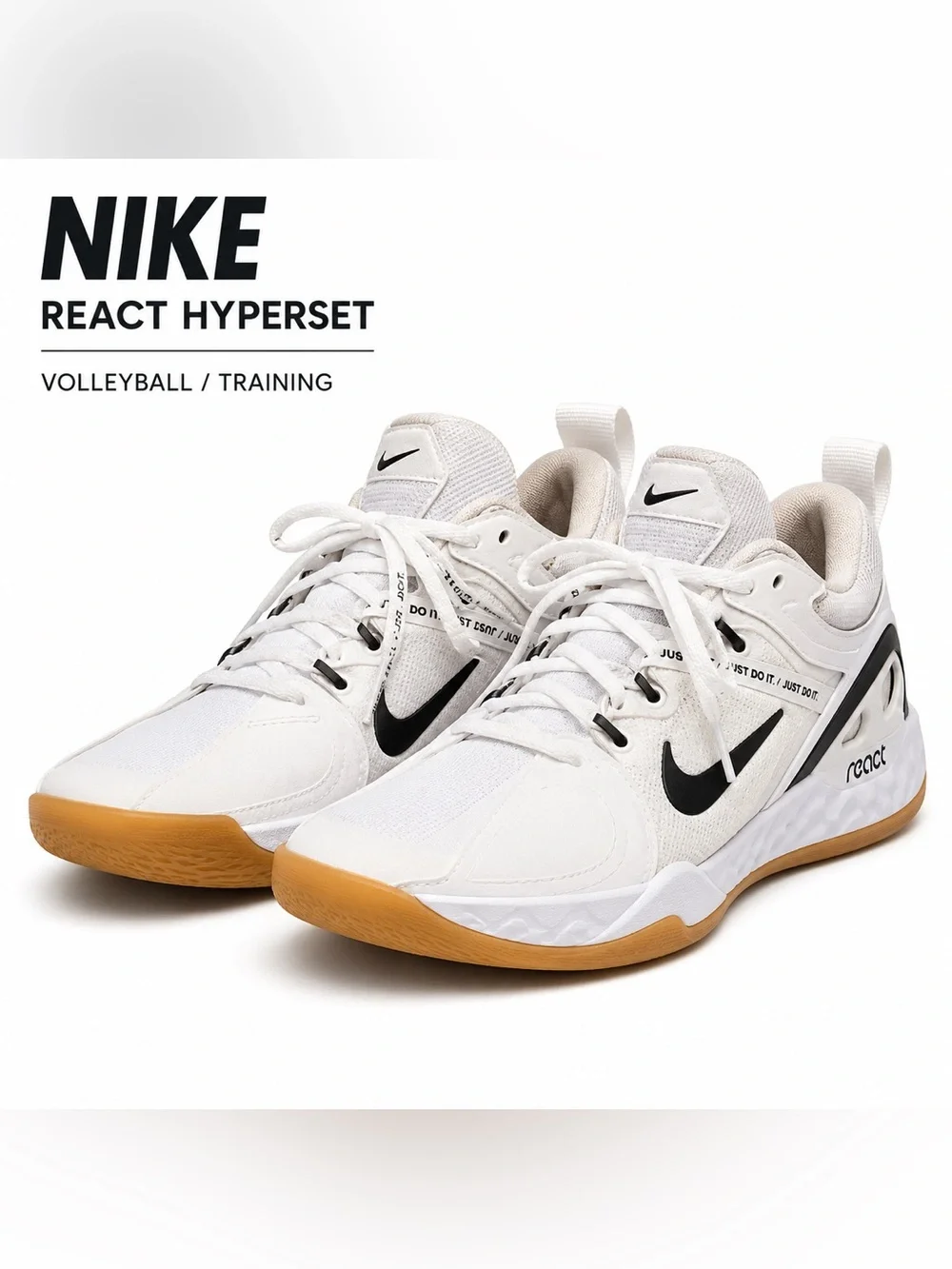 Nike React HyperSet Women’s Size 6 Volleyball Training Shoes White